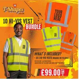 Custom Hi Vis Vest – Printed Safety Workwear in HV Yellow