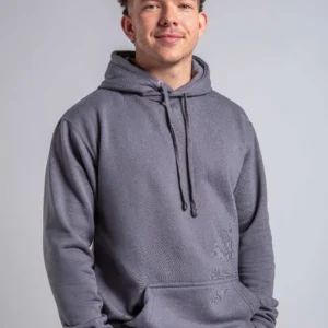 Man wearing RX350 personalised hoodie with logo