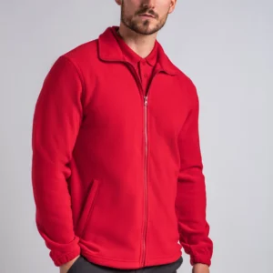 RX402 workwear fleece jacket with custom logo embroidery