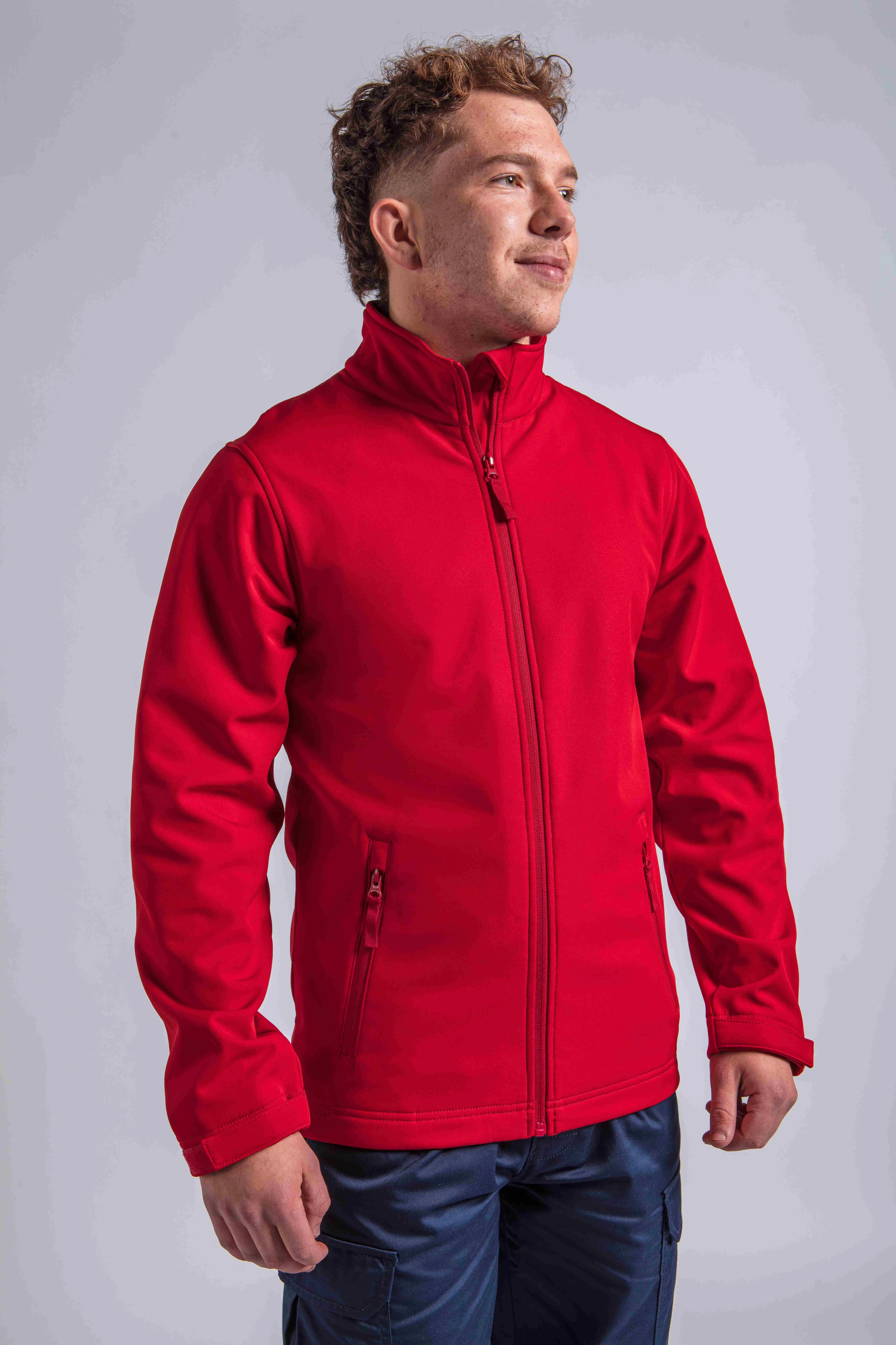 RX500 Red Shell Jacket – a lightweight, durable softshell jacket available from TShapes for printed workwear. work jacket