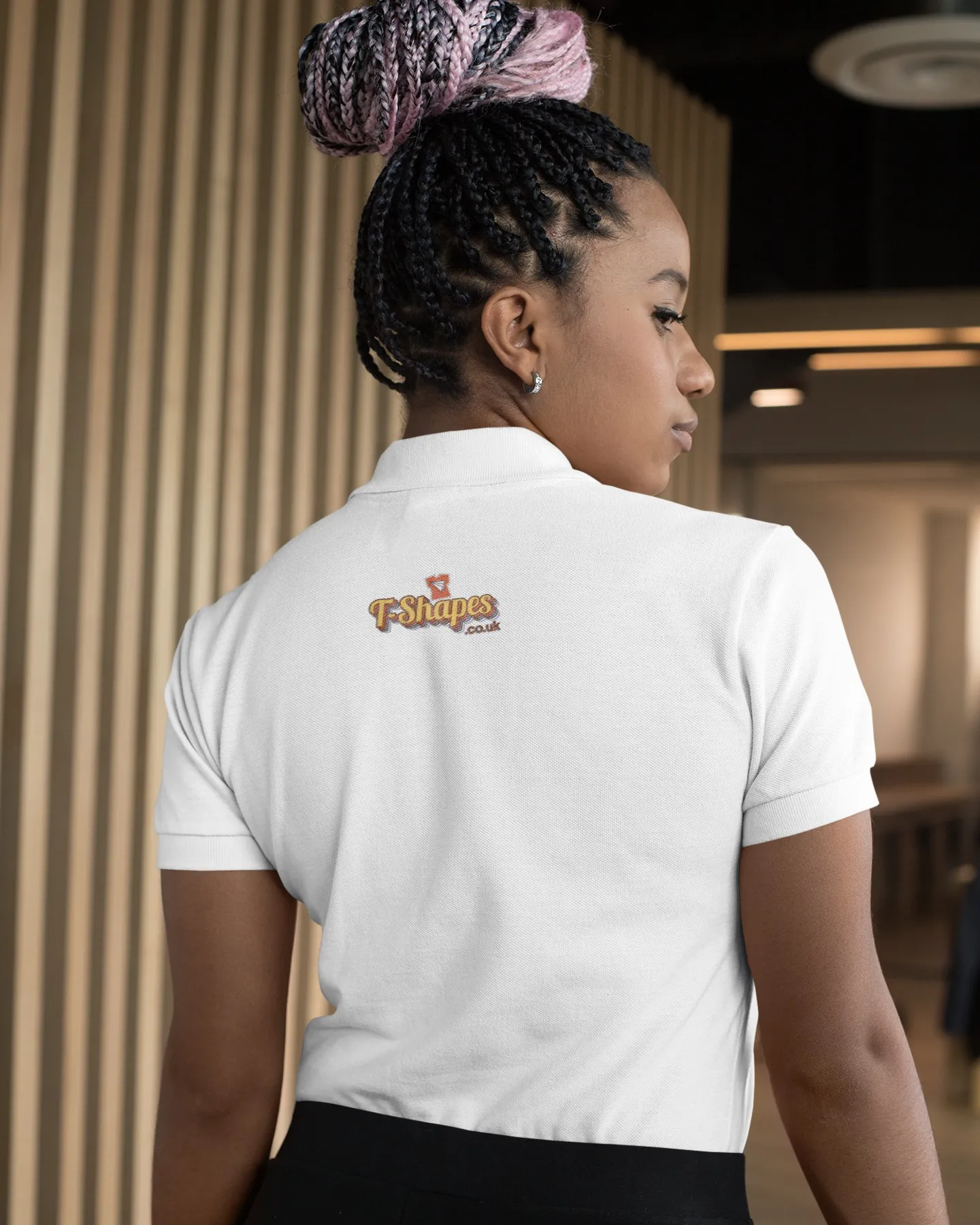 Custom printed T-shirt with bold graphic design for branding